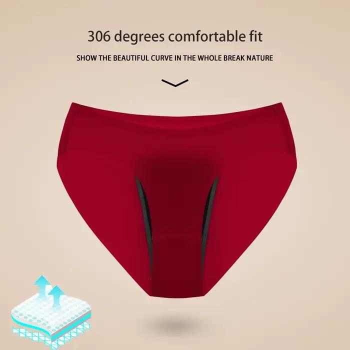 Culotte menstruelle en élasthanne et nylon haute absorption sans couture pour femmes libres et confortables occasions quotidiennes et spéciales