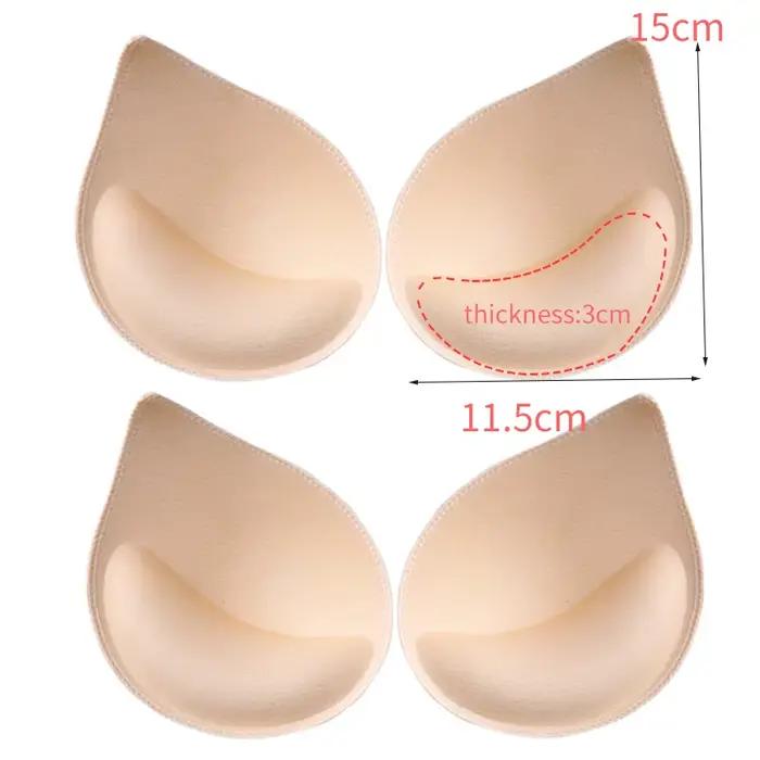 Coussinets de soutien-gorge Sexy pour femmes, 6 pièces, 3 paires, rembourrage amovible, rehausseur de poitrine, bonnets Push Up pour maillots de bain, Bikini