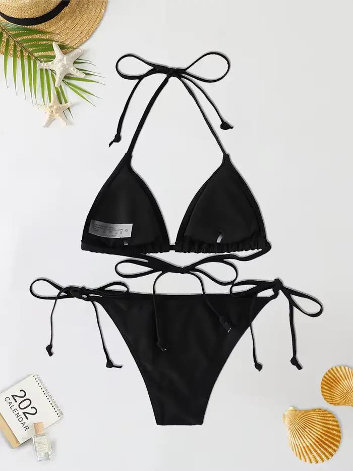 2-dielna súprava 2024 módne sexy plavky pre ženy Bikiny set Trojuholníkové
