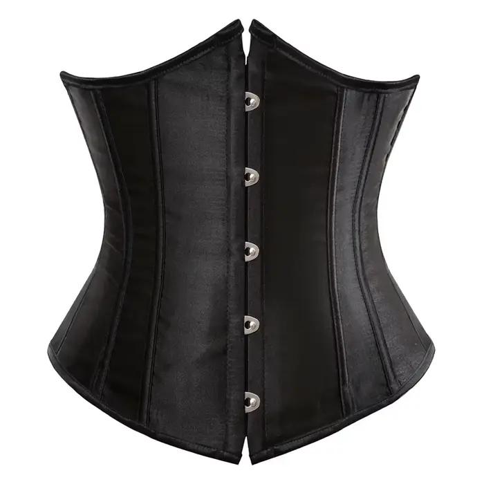Corset sous-poitrine amincissant la taille, Bustier sculptant le corps pour femme, Corset Steampunk à lacets, Ceinture de maintien de la taille