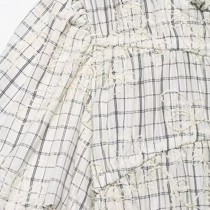 Ensemble blouson brodé et robe midi en forme de trapèze style Y2K pour femmes printemps été occassions spéciales