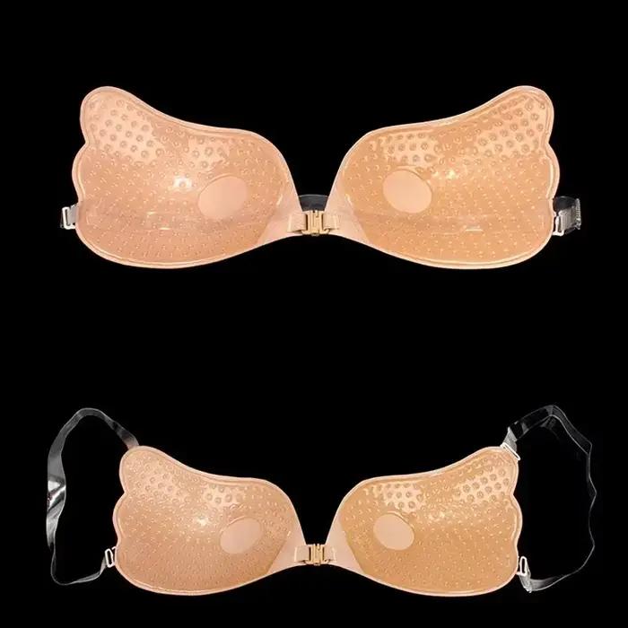 Cache-mamelon Invisible soutien-gorge Lingerie femmes Push Up Silicone mariage collant réutilisable bretelles transparentes dos nu Bikini