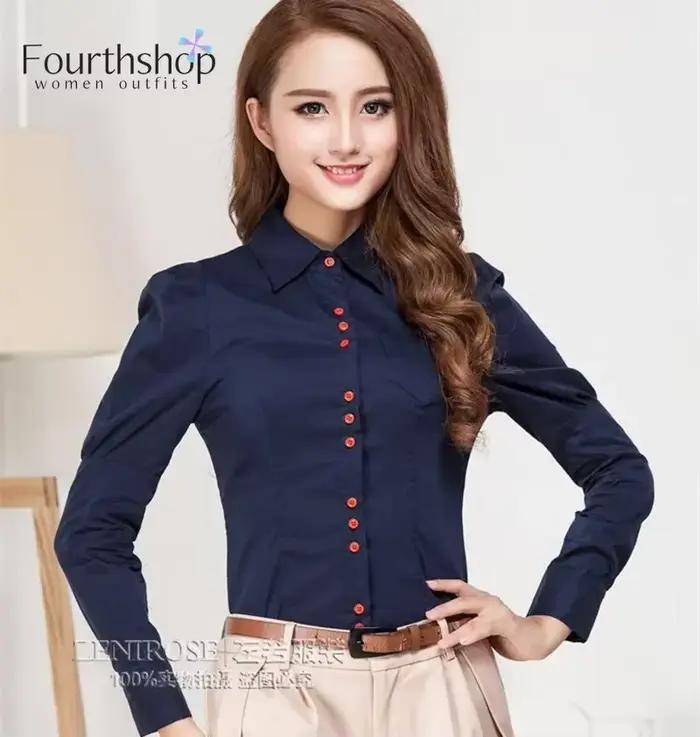 2025 femmes Body à manches longues moulante blanc Blouse chemise bureau dame travail formel corps chemises femme mode automne hiver