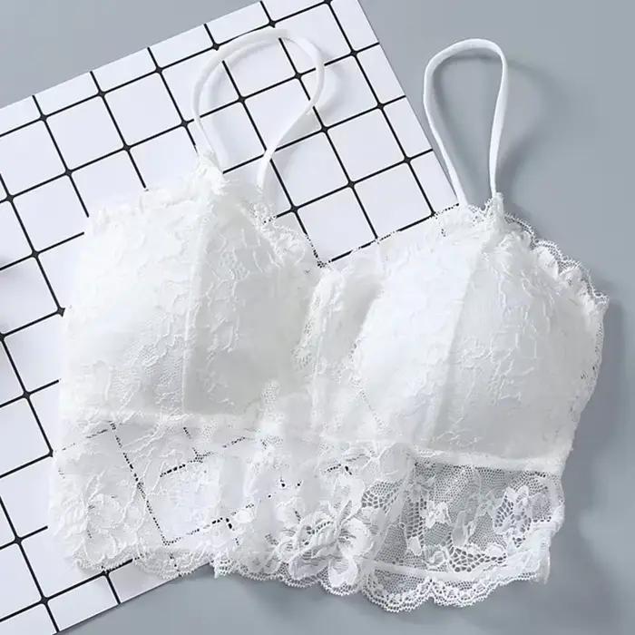 Letné dámske čipkované sexy slnečné topy bez rukávov s vypchávkou Bralette podprsenka Bustier so zipsom na chrbte Club bolero tank top lingerie žlté