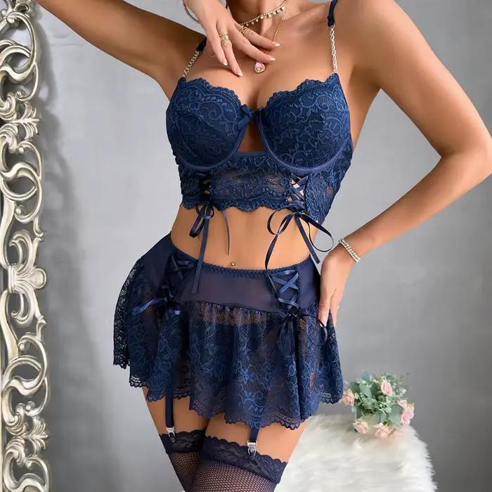 Dámska sexy čipkovaná bielizeň
