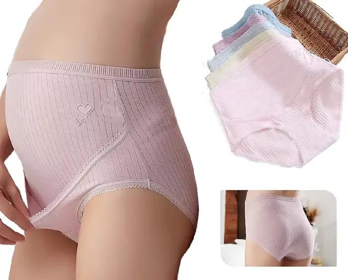 Culotte de maternité en coton taille haute pour femmes, Section C, récupération post-partum, sous-vêtements doux et extensibles à couverture complète