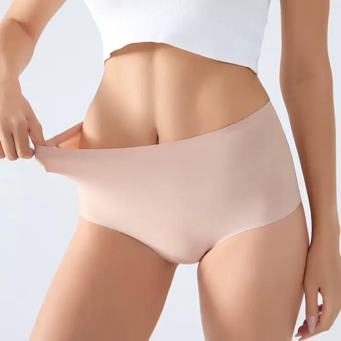 FINETOO 5 pièces culottes pour femmes sous-vêtements sans couture slips invisibles taille haute couverture complète respirant évacuant l'humidité sous-vêtement
