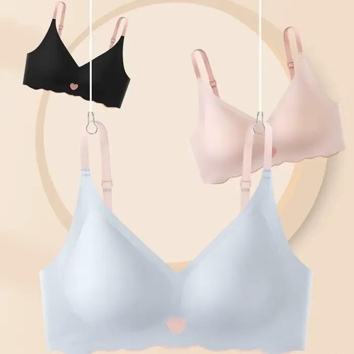 Soutien-gorge sans fil ajusté, antichoc, push-up, sans coutures, effet galbant, réglable, pour le sport et le yoga