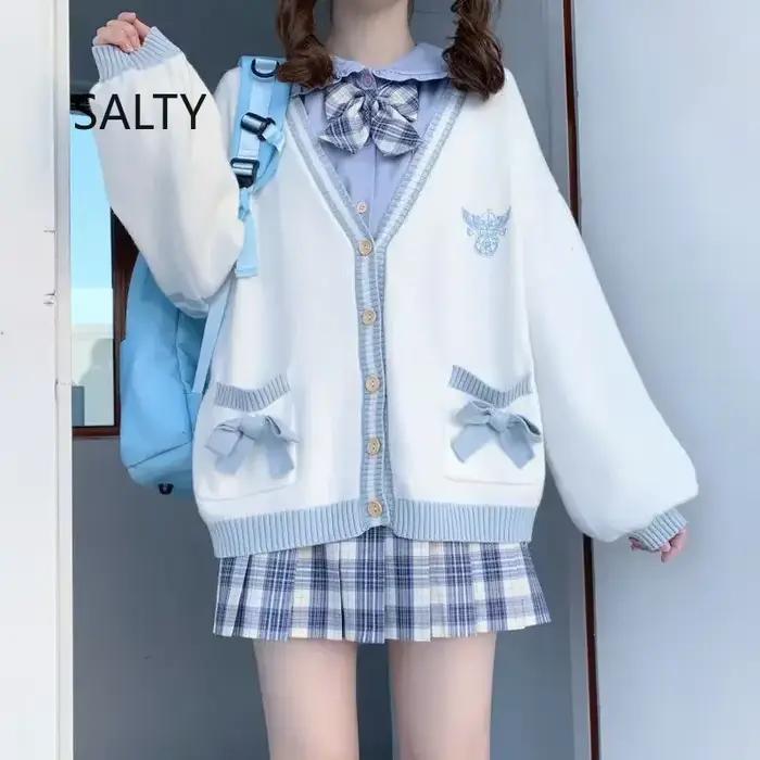 Japonský vyšívaný oversized cardigan pre ženy