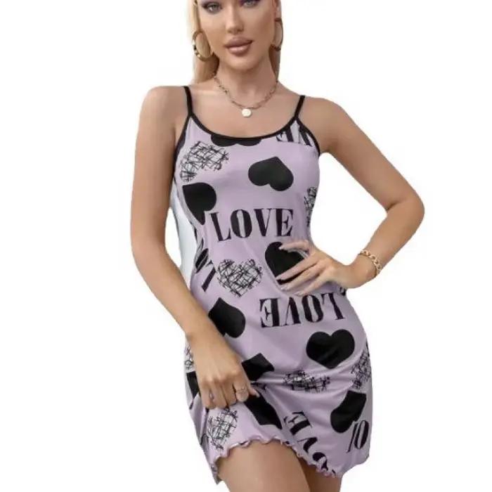 Dámske sexy pyžamo nočná košeľa letné pyžamo pre ženy domáce oblečenie