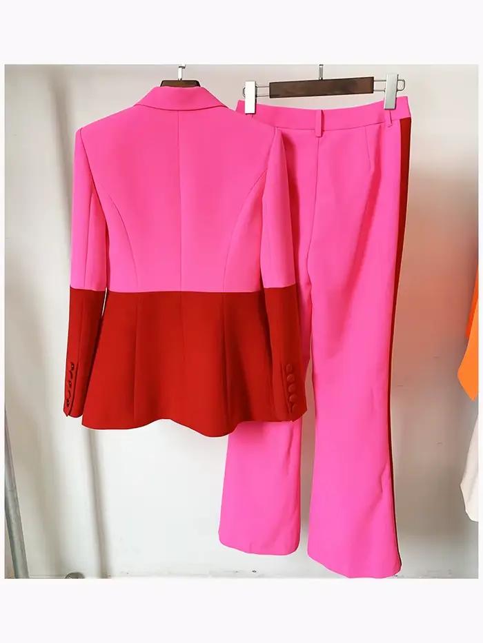 Costume deux pièces high street pour femme, élégant et confortable, idéal pour le bureau et les occasions spéciales