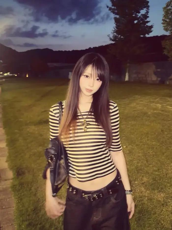 Tonngirls Y2k Fairycore potlačené tričko pre ženy s tromi štvrtinami rukávov japonská 2000s kultúra vrchné oblečenie Streetwear americký retro Grunge
