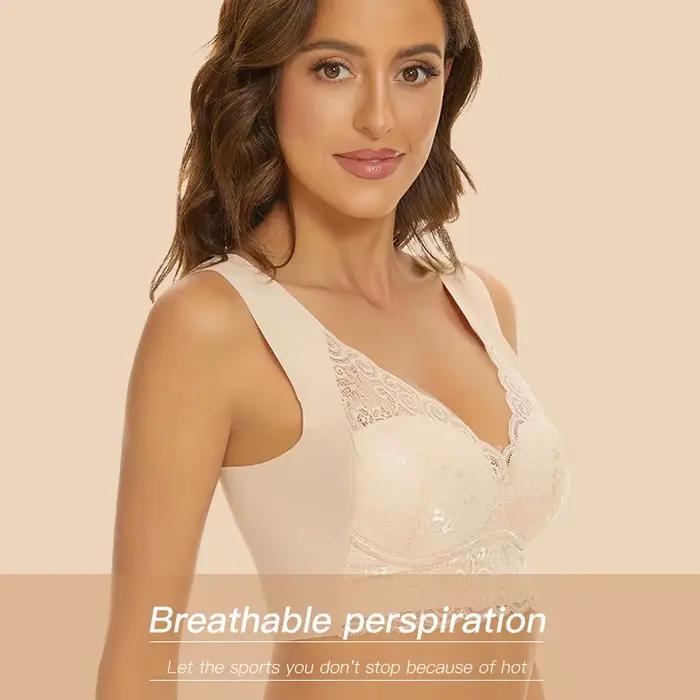 Soutiens-gorge pour femmes sous-vêtements grande taille soutien-gorge M-5XL sans fil brassière été sans fil Bralette Push Up Sexy dentelle soutien-gorge avec rembourrage