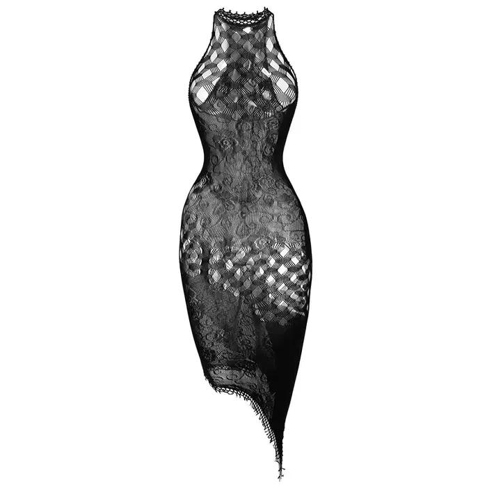 1 pièce Body de plage sexy pour femme, résille transparente, ajouré, à col licou, sans sous-vêtements, style maillot de bain