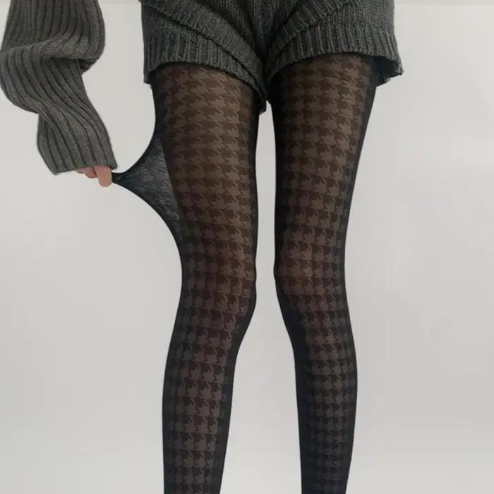 Collants noirs taille haute pour femmes, lingerie sexy, bas de cuisse, bonneterie féminine, collants, bas de corps