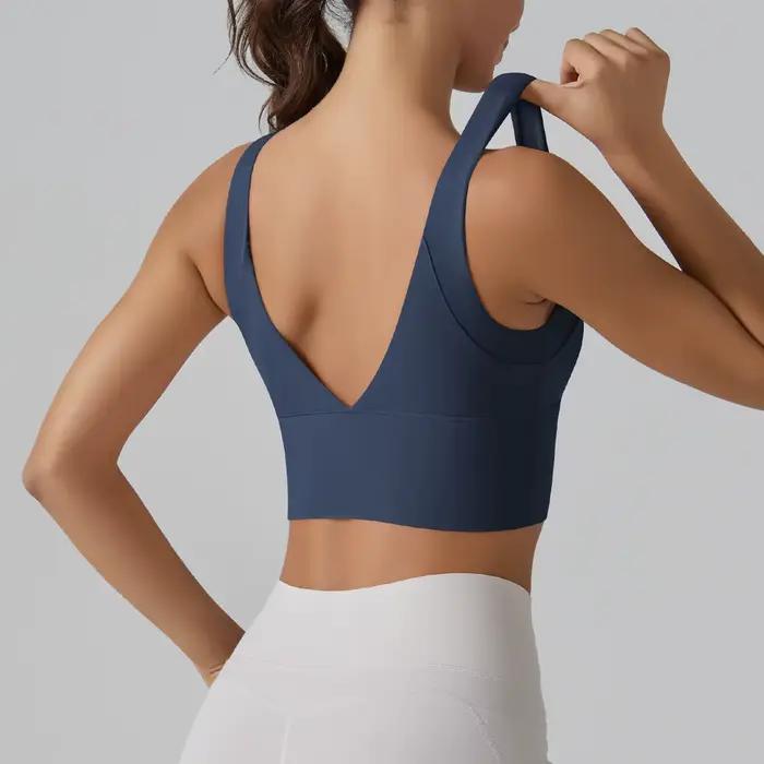 Soutien-gorge de Yoga sous-vêtements femmes été soutien-gorge antichoc beau dos sport course vêtements chauds formation Fitness Yoga débardeur soutien-gorge