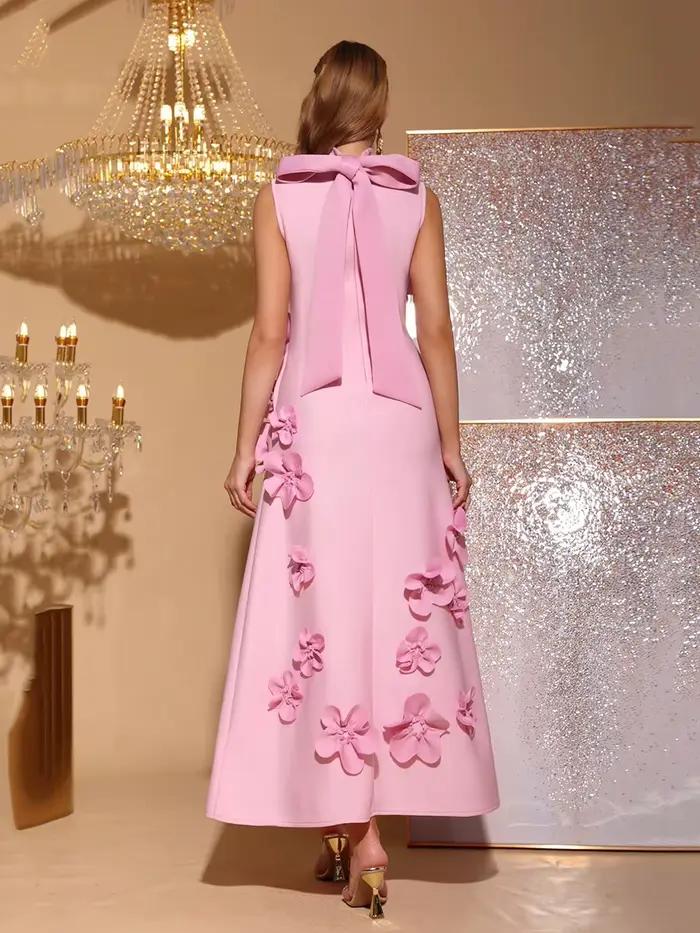 Modphy Patchwork Aplikácie šaty pre ženy s golierom bez rukávov s vysokým pásom elegantné zošívané so šnurovaním dámske