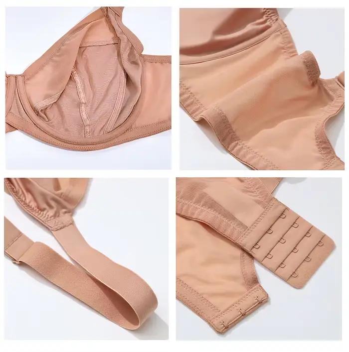 Soutien-gorge minimiseur grande taille pour femme, couverture complète, armatures non rembourrées, respirant, lingerie grande taille, 34, 36, 38, 40, 42 esse, E, F, G, H