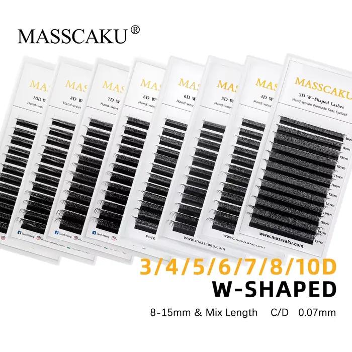 Faux cils naturellement longs en cheveux synthétiques fait main pour femmes occasions spéciales extensions de cils préfabriqués terrier noir en plastique