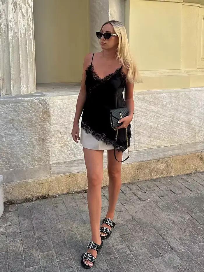 HH Dámske tielko Trendy Štýlové s Bodkami