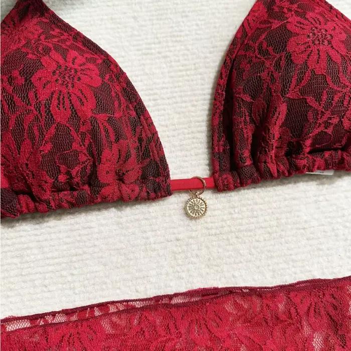 Dámske čipkové bikiny, dvojdielny set