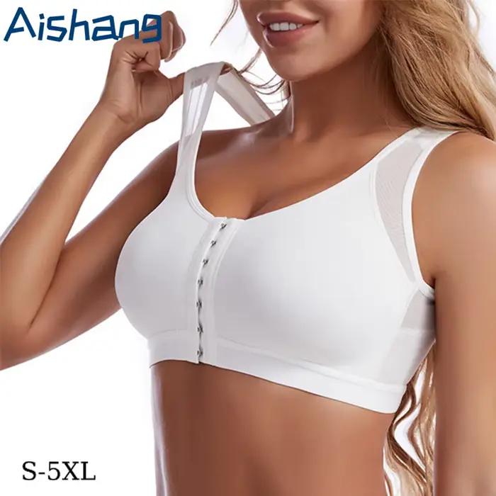 Soutien-gorge à fermeture frontale de grande taille, gilet sans fil, brassière intime, Push Up, sous-vêtements féminins, sans doublure, Lingerie