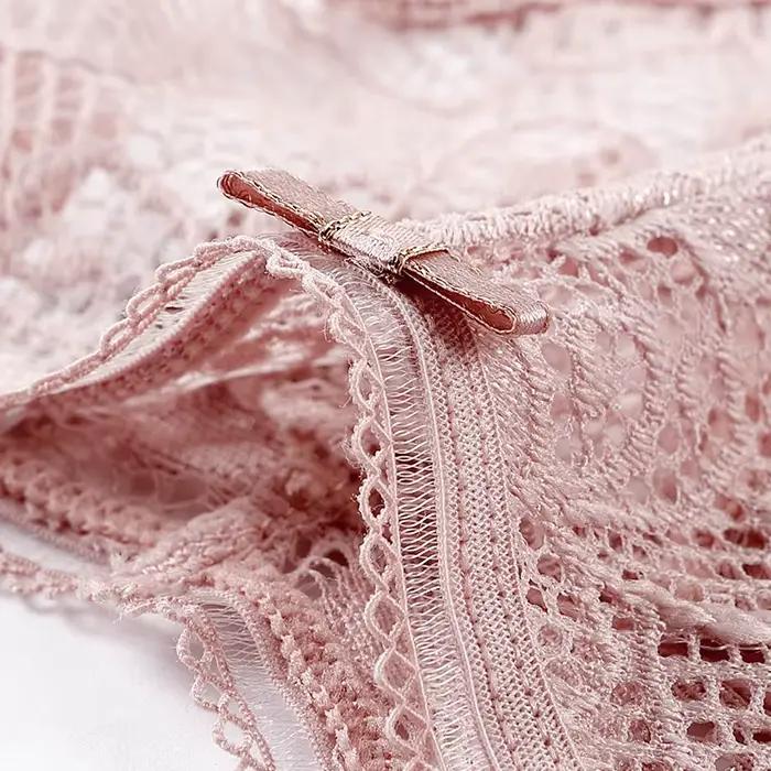 BANNIROU-Lingerie sexy en dentelle pour femme, sous-vêtements féminins, culotte en T, string transparent, intimes, 1 pièce