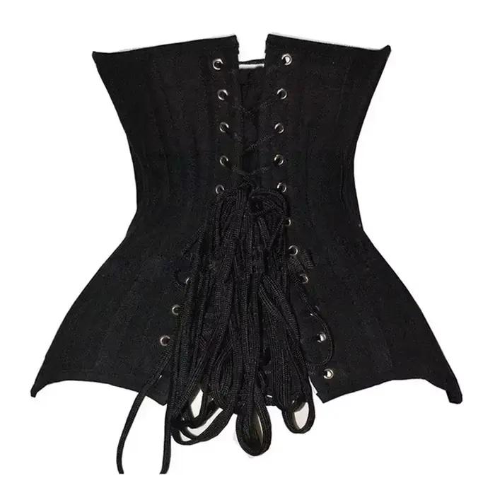Corset sous le buste 18 spirale acier désossé corps Shaper femme Sexy taille contrôle Long torse taille Cincher Corselet haut