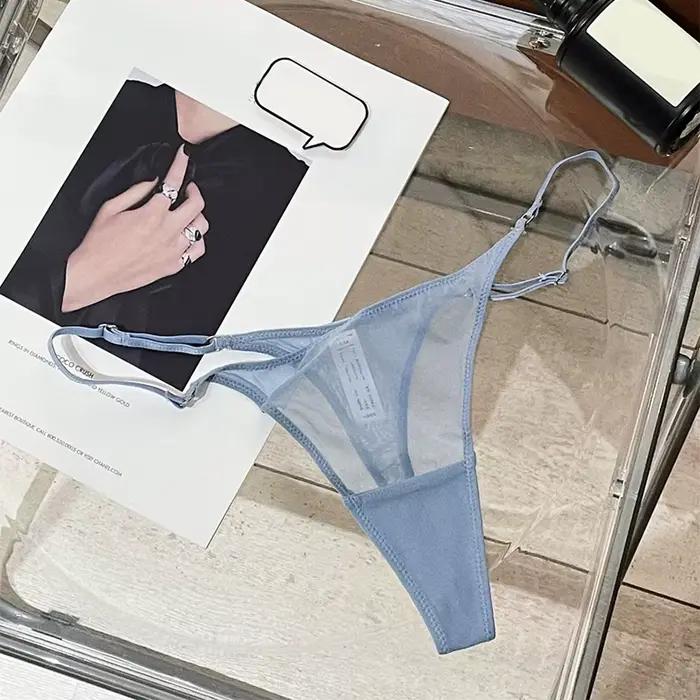 Dámske sexy sieťované tangáče Ultra-tenké spodné prádlo