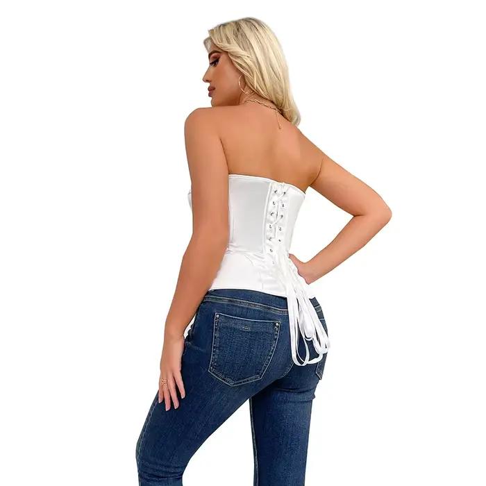 Corset en polyester et élasthanne pour femmes, bustier gothique chic et structurant pour tous les jours, streetwear et occasions spéciales