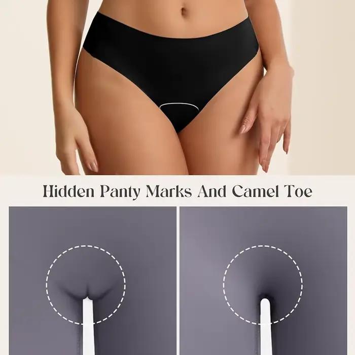 Culotte Anti-camelette, 1/3 pièces, évite le correcteur des orteils de chameau, tongs sans couture, sous-vêtements d'entraînement de gymnastique pour Leggings