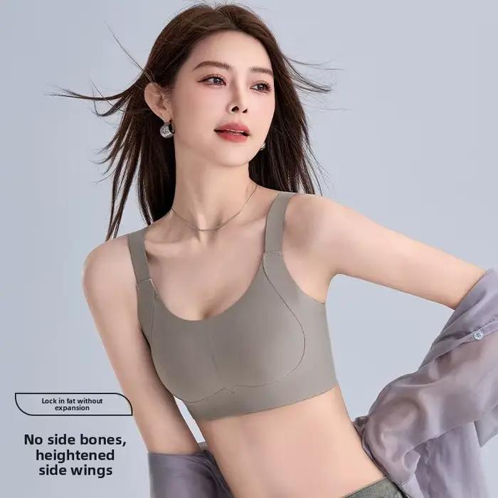 Soutien-gorge à couvrance totale pour poitrines généreuses, style fin, qui rehausse et soutient la graisse latérale, anti-affaissement, réglable, confortable et respirant