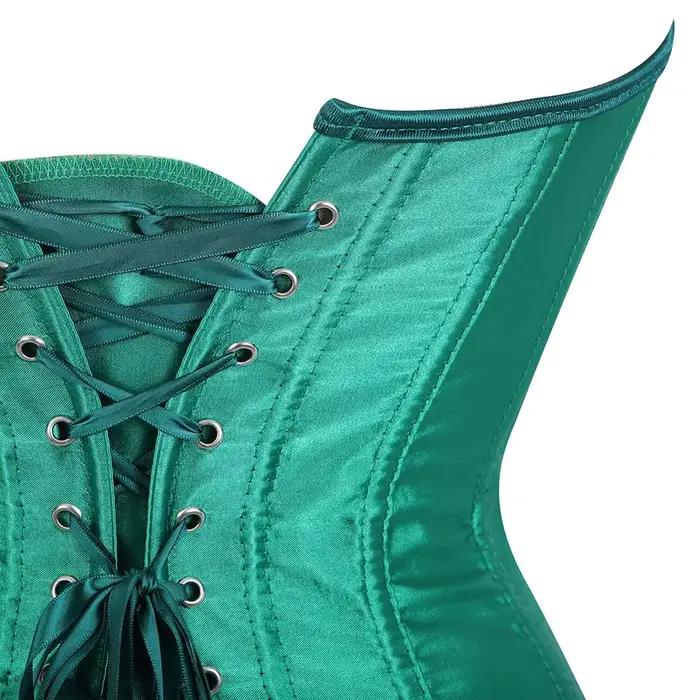 Corset Sexy Top Bustier Femme Dentelle Lingerie Gothique Medieval Halloween Grande Taille
