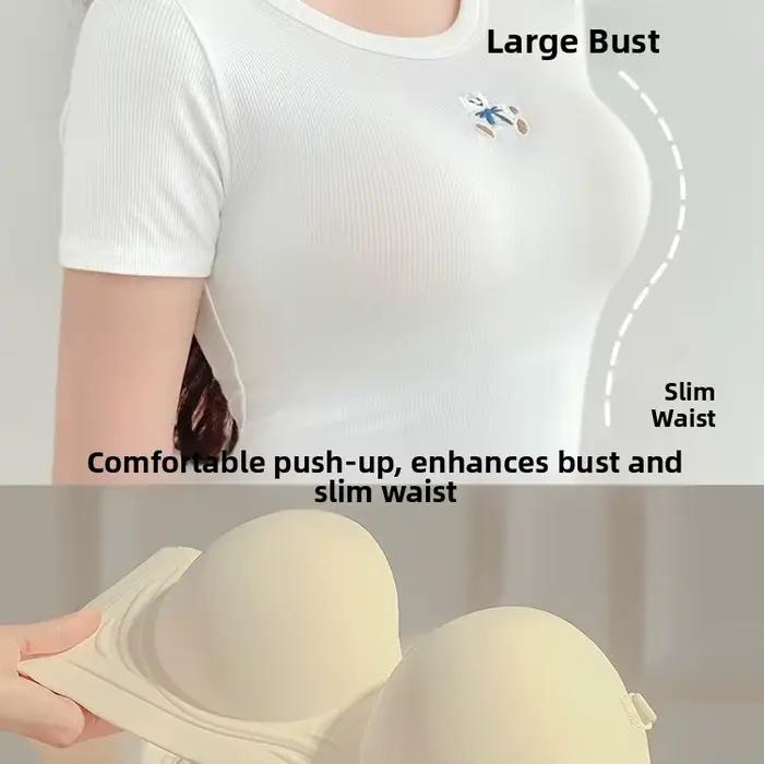 Nouveau Soutien-gorge de sport sans couture épais pour femme 2025, anti-dérapant, effet push-up pour petites poitrines, avec large maintien latéral, anti-fatigue et anti-affaissement, été