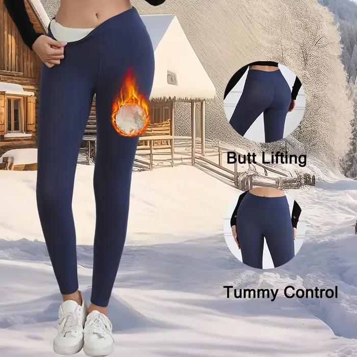 Dámske teplé fleece legíny