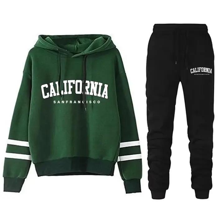 Kalifornia Women's Casual Pruhovaný Univerzálny Mikina s kapucňou alebo nohavice