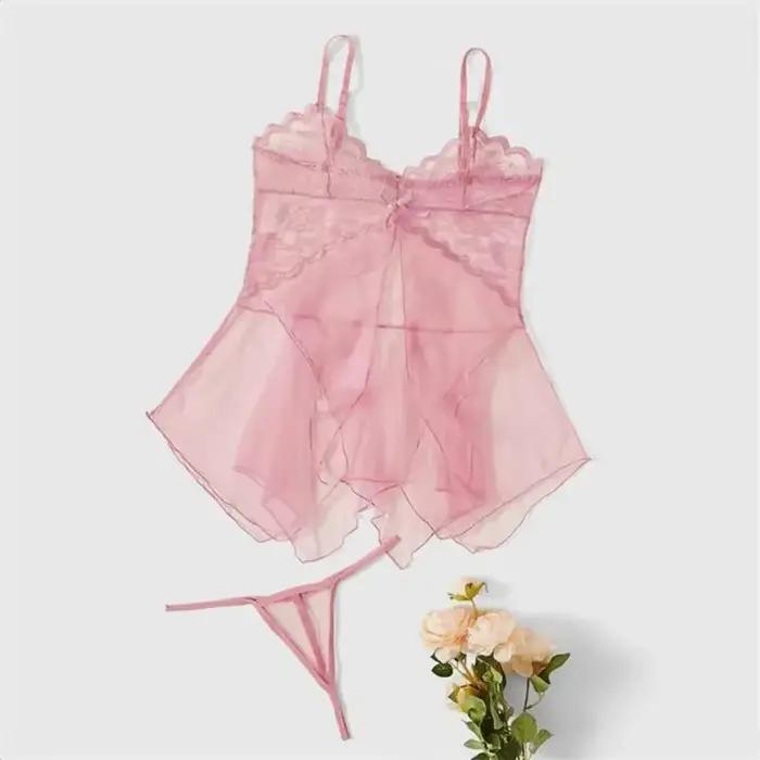 Nová sexy bielizeň pre rafinované ženy: Elegantný intímny set z čipky a priesvitného tylu pre rozprávkové noci