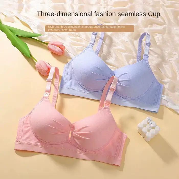 Soutien-gorge d'allaitement pour femmes, sous-vêtements d'allaitement, soutien-gorge pour l'alimentation, vêtements de grossesse, boutons haut et bas