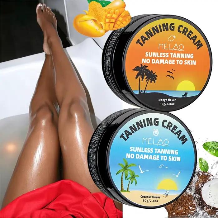 MELAO Crème autobronzante sans soleil pour le corps, Lotion bronzante sans soleil pour hommes et femmes