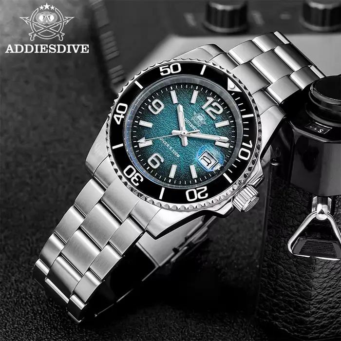 ADDIESDIVE 2025 Nové pánske potápačské hodinky 41mm quartzové náramkové