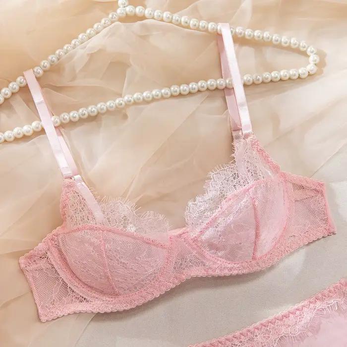 Sexy a elegantný 3-dielny fantasy lingerie set s podväzkami