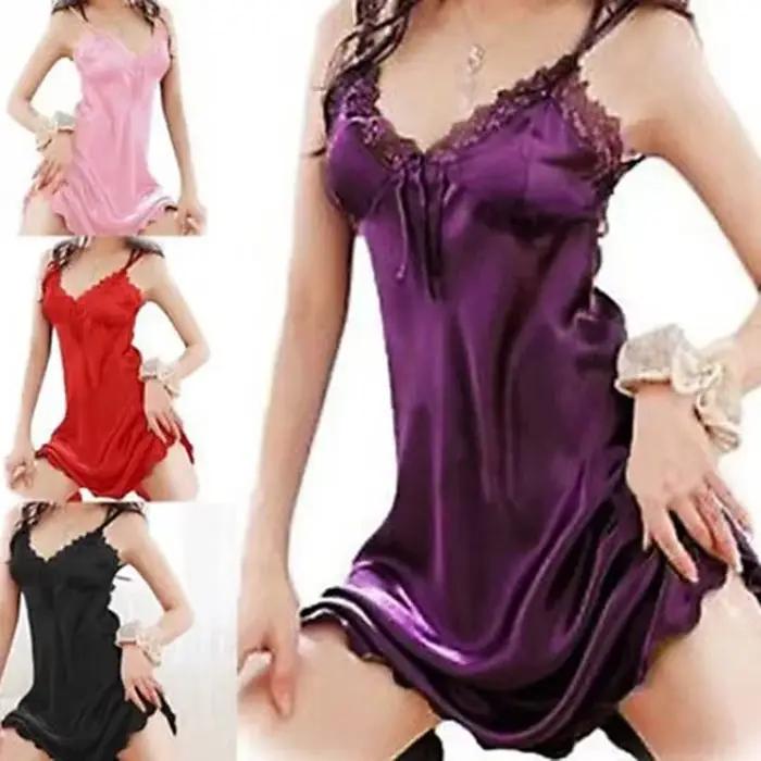 Chemise de nuit féminine sans manches en coton, sexy, courte, épaules dénudées, pour les nuits chaudes d'été et les occasions spéciales ```