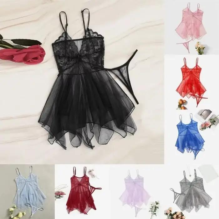 Nová sexy bielizeň pre rafinované ženy: Elegantný intímny set z čipky a priesvitného tylu pre rozprávkové noci