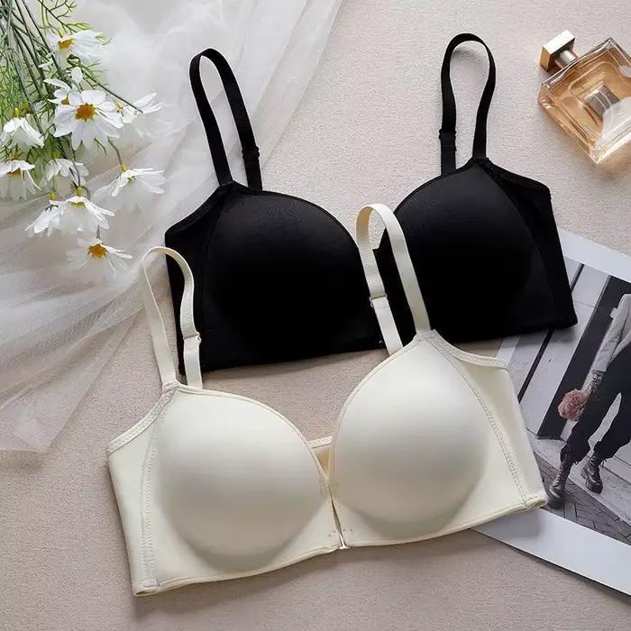 Soutien-gorge Push Up à fermeture frontale de 10CM, pour petit buste, Extra épais, sans fil, Anti-affaissement, plongeant ultime pour décolleté profond