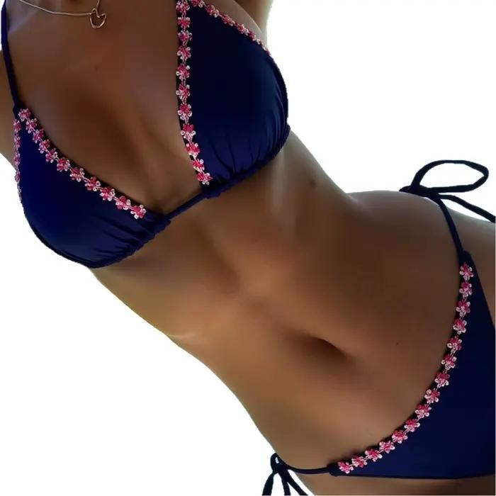 Jednofarebný bikini set 2026