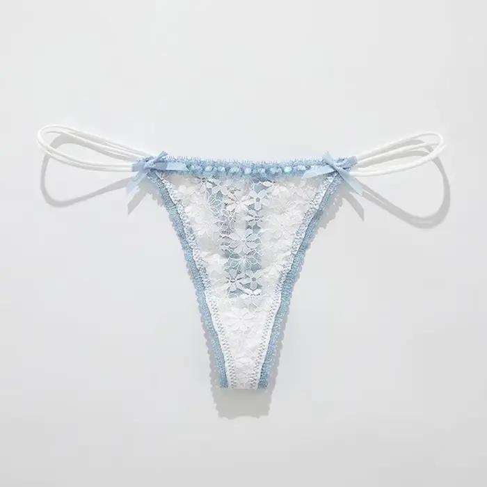 Culotte en dentelle Moonbiffy taille basse pour femmes élégante et sexy toutes saisons usage quotidien maison décontractée invisible sous vêtements
