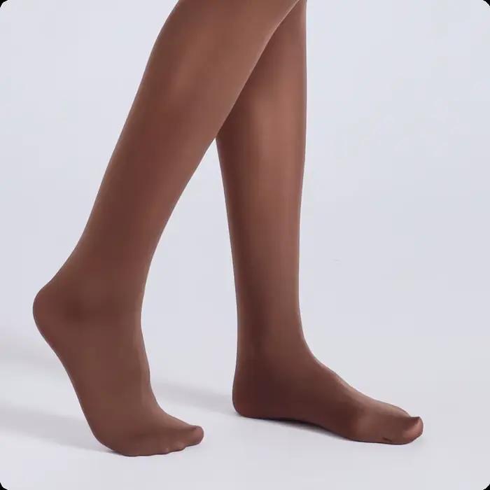 Collants façonnants grande taille pour femmes, collants brillants taille haute, contrôle du ventre, effet de levage