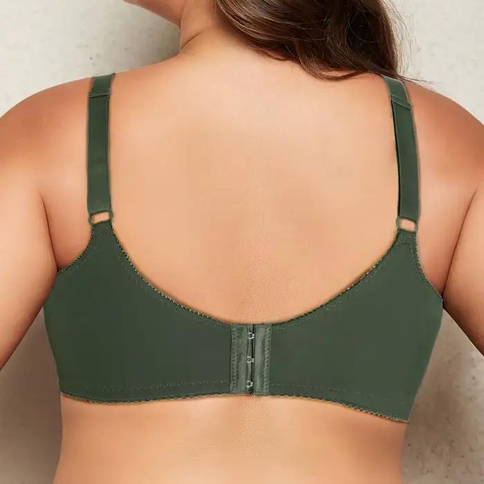 BEAUWEAR podprsenka s kosticami pre veľké prsia žena hladká veľká veľkosť podprsenky pre ženy tenká spodná bielizeň bez podšívky 0XL-5XL