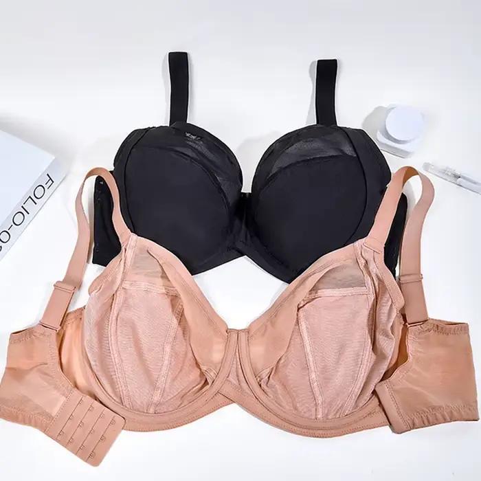 Soutien-gorge minimiseur grande taille pour femme, couverture complète, armatures non rembourrées, respirant, lingerie grande taille, 34, 36, 38, 40, 42 esse, E, F, G, H