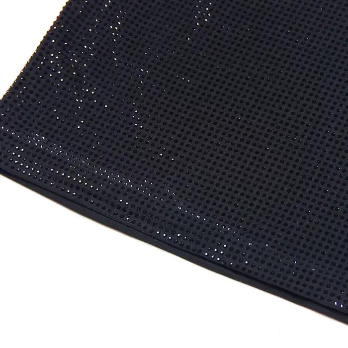 S-XL Vysoká Kvalita Módny Luxus Sieťovaný Full Body Vodný Diamant Rotterdam kling Slim Fit Zips Krátky Sexy Dámska Sukňa